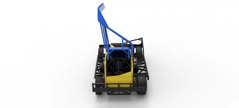 BriSCA Formula 1 Stock Car for Dirt Version 2 Scale 1:25 - Model preview 17