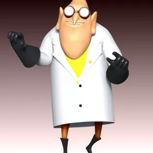 Dr. Nefario - Despicable Me - Model thumbnail 3