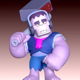 Frank Brawl Stars Fan Art - Model thumbnail 8