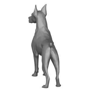 Doberman Dog 3D Print Model - Model thumbnail 5