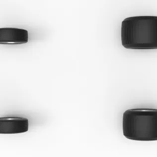 Wheel Set of Dirt Silver Crown Car Scale 1:25 - Model thumbnail 6