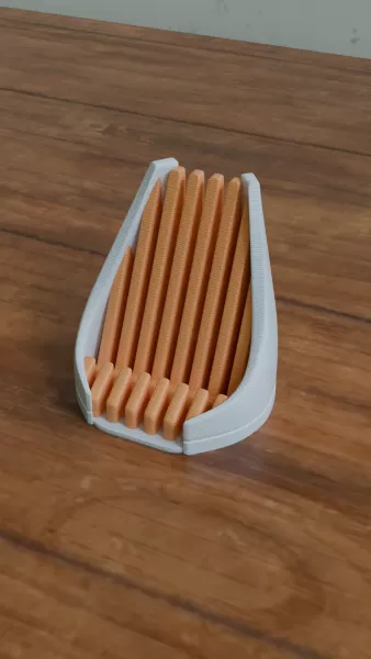 Cyberpunk Phone Stand – Futuristic 3D Printed Smartphone Dock & - Model preview 8