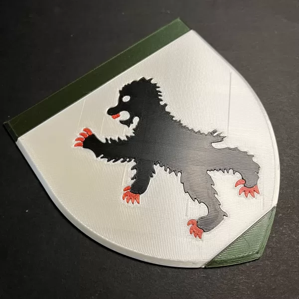Game of Thrones Sigil of House Mormont Coaster - Model preview 5