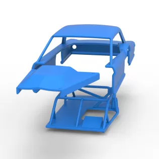 Shell of Vintage Asphalt Modified stock car V11 Scale 1:25 - Model thumbnail 22