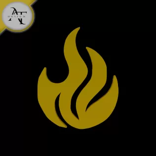 Simple Flame Symbol - 2D Art