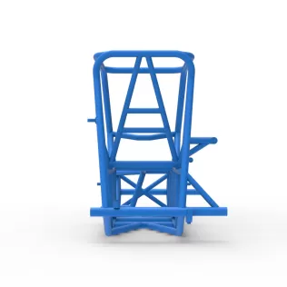 Frame of Vintage Pavement Sprint car Scale 1:25 - Model thumbnail 11