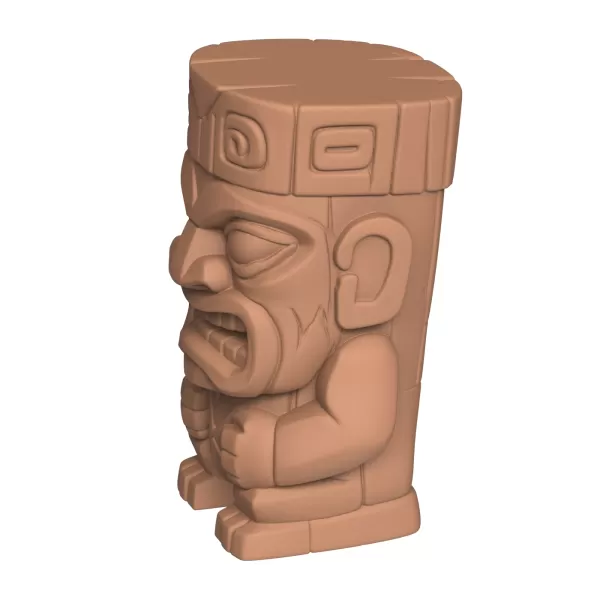 3D Printable Maya Stelae Statue - Model preview 2