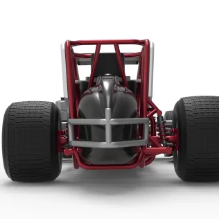 Dirt Silver Crown Car Scale 1:25 - Model thumbnail 16