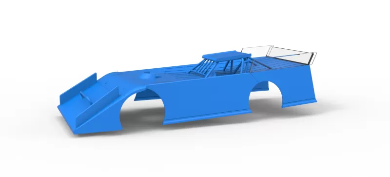 Shell of Wedge Dirt Late model Scale 1:25 - Model preview 1