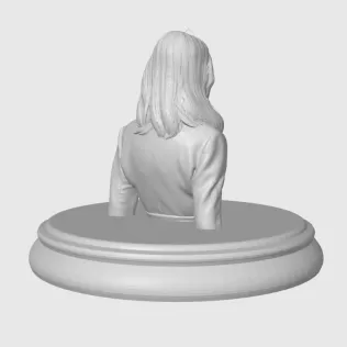 Rosamund Pike 3D Bust - Model thumbnail 7