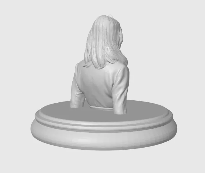 Rosamund Pike 3D Bust - Model preview 7