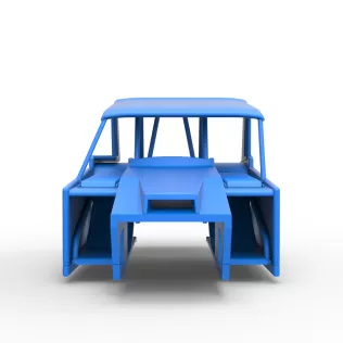 Shell of Vintage Dirt Modified stock car Version 6 Scale 1:25 - Model thumbnail 5