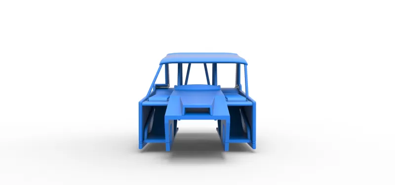 Shell of Vintage Dirt Modified stock car Version 6 Scale 1:25 - Model preview 5