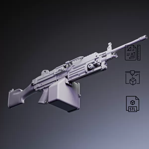 M249 Light Machine Gun #RoZ - Model preview 2