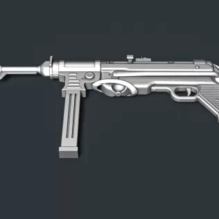 MP40 Submachine Gun RoZ - Model thumbnail 5