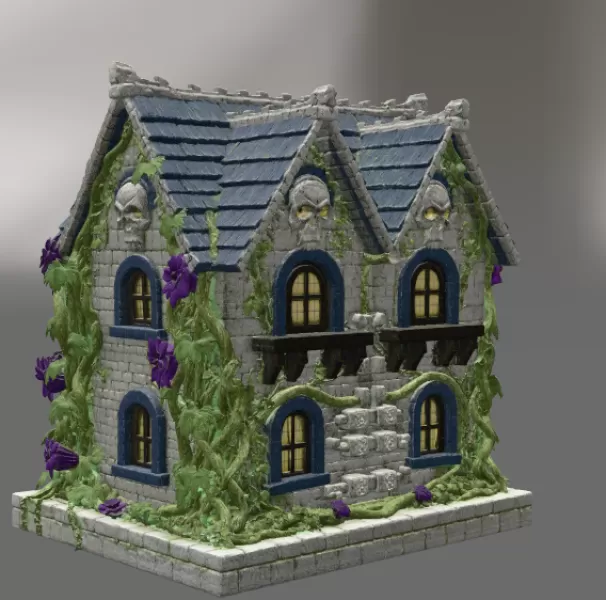 Cursed Watcher Manor STL File for 3D Print - Model preview 6