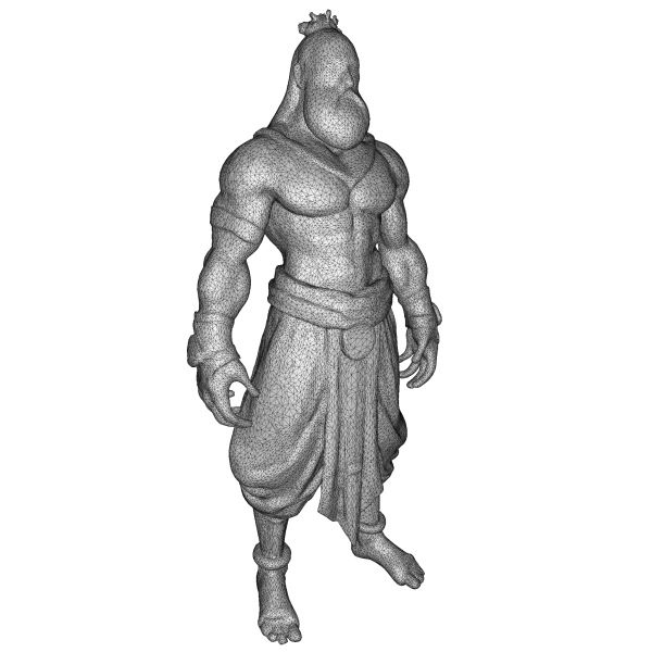 Mythic Horned Guardians – Fantasy Character Collection Kitbash - Model preview 11