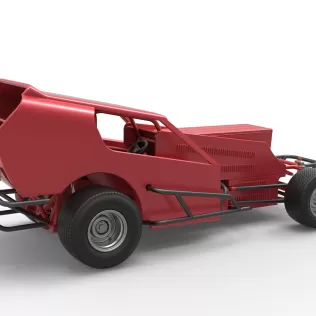Vintage Dirt Modified stock car Version 4 Scale 1:25 - Model thumbnail 20