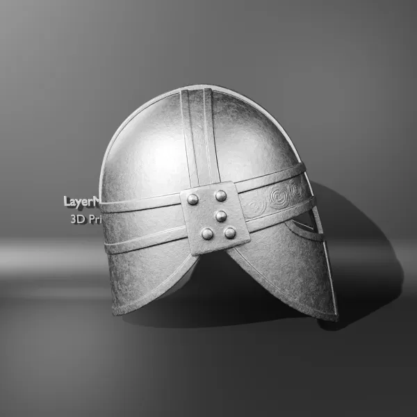 Medieval Viking Helmet - Model preview 2