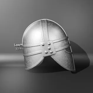 Medieval Viking Helmet - Model thumbnail 2