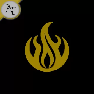 Simple Flame Symbol - 2D Art