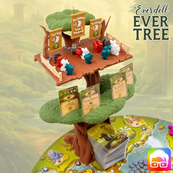 Everdell Tree 3d Printable Replacement - Model preview 3