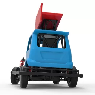 New Zealand Ministock car while turning Version 3 Scale 1:25 - Model thumbnail 15