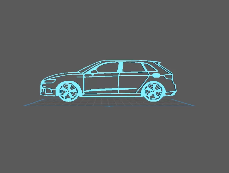Audi - RS3 Wall art - Model preview 2