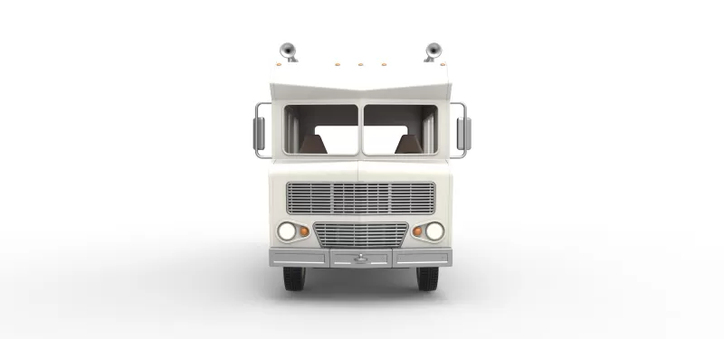 Vintage Transporter truck for Race car Version 7 Scale 1:25 - Model preview 15