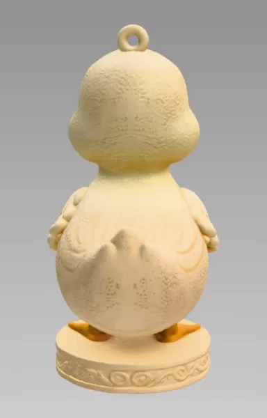 Cute Duck with Heart – 3D Printable STL File - Model preview 5