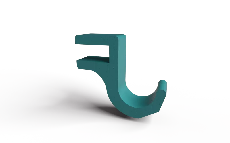 Headphone Hook for Desk - Model preview 1