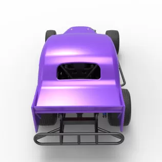 Vintage Dirt Modified stock car Scale 1:25 - Model thumbnail 17