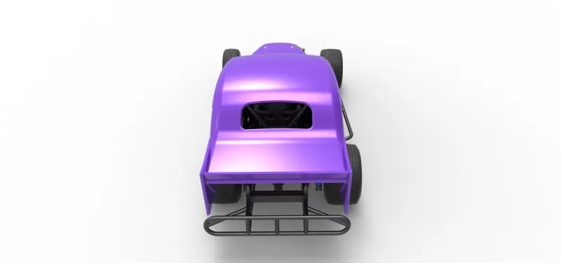 Vintage Dirt Modified stock car Scale 1:25 - Model preview 17
