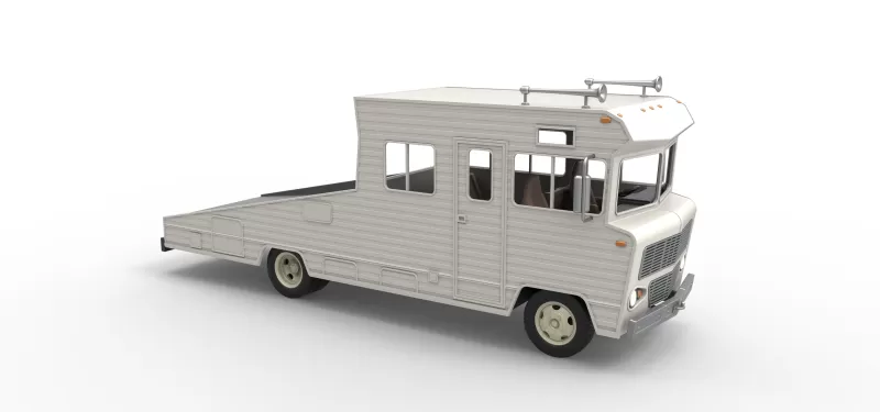 Vintage Transporter truck for Race car Version 7 Scale 1:25 - Model preview 28