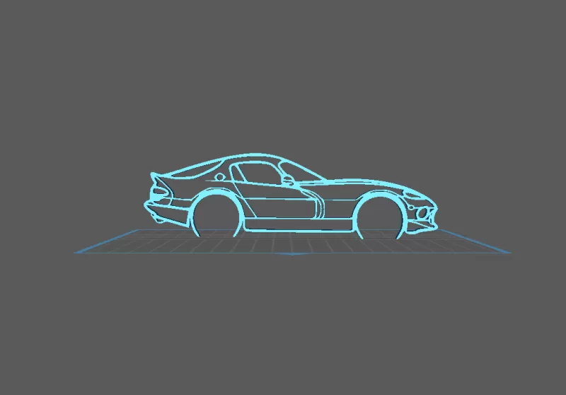 Dodge - Viper GTS Wall Art - Model preview 2