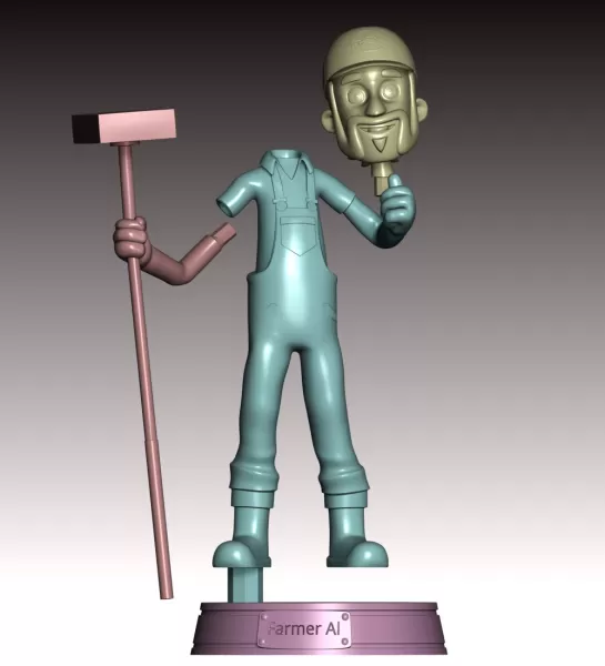 Farmer Al Fan Art - Model preview 10