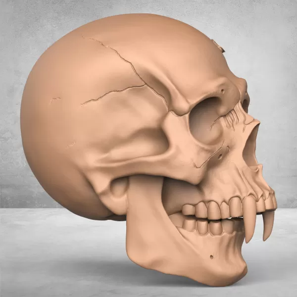 Monster Man Skull - Model preview 3