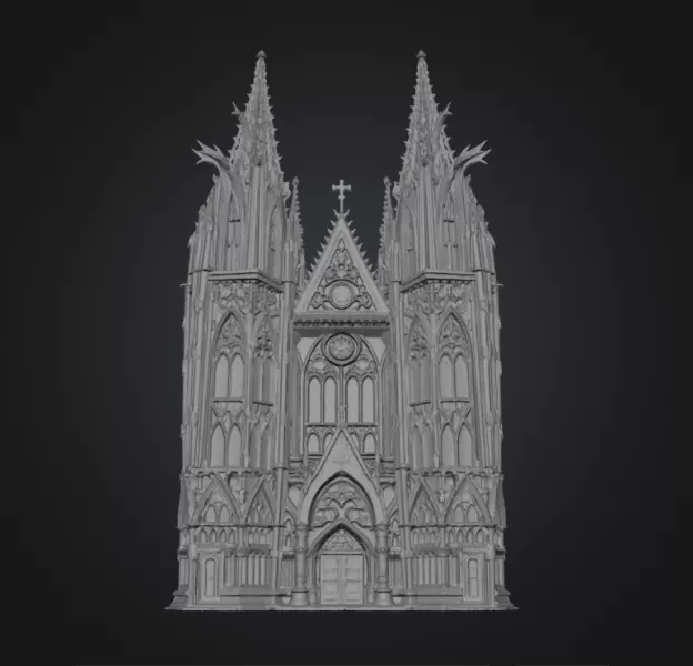 Gothic cathedral - Model preview 1