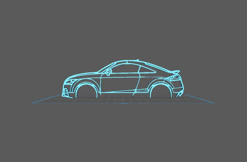 Audi - TT RS Wall Art - Model preview 2