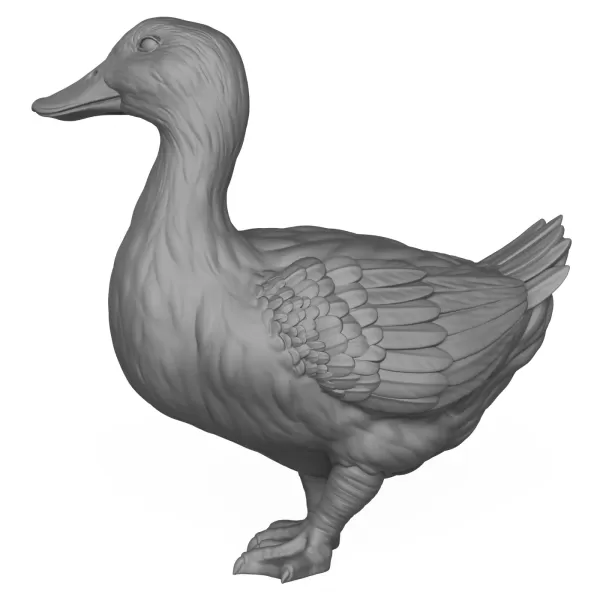 3D Printable Duck Bird - Model preview 4