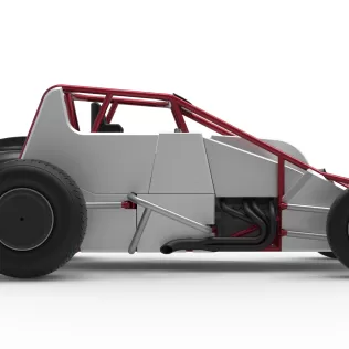 Dirt Silver Crown Car Scale 1:25 - Model thumbnail 22