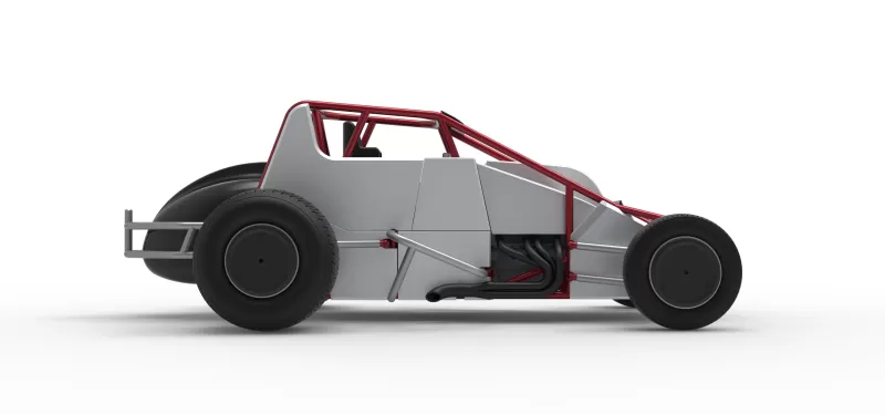 Dirt Silver Crown Car Scale 1:25 - Model preview 22