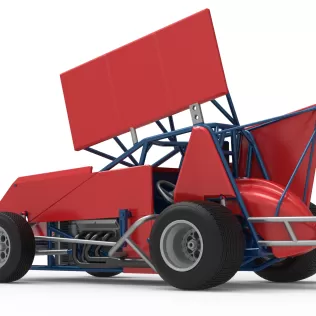 Winged Sprint car Version 2 Scale 1:25 - Model thumbnail 13