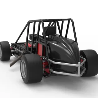 Experimental Pavement Silver Crown Car Base Scale 1:25 - Model thumbnail 13