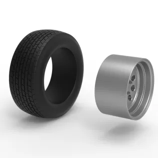 Wheel of Dirt Modified stock car V3 Scale 1:25 - Model thumbnail 9