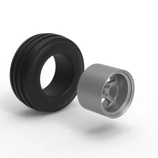 Front tractor wheel Version 5 Scale 1:25 - Model thumbnail 9