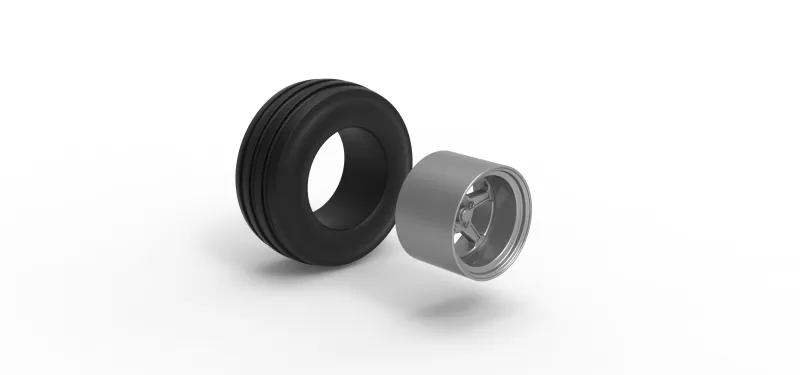 Front tractor wheel Version 5 Scale 1:25 - Model preview 9