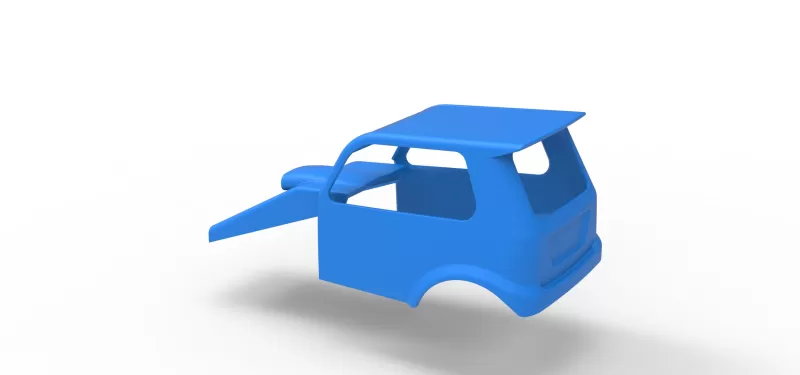 Shell of New Zealand Ministock car Version 2 Scale 1:25 - Model preview 9