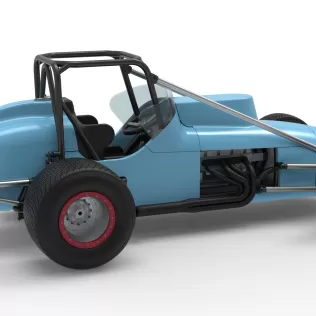 Dirt Silver Crown Champ car Scale 1:25 - Model thumbnail 20