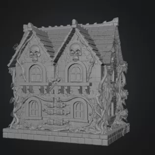 Cursed Watcher Manor STL File for 3D Print - Model thumbnail 12